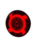 LUCY LZD 2422 12/24V LED-Rundrückleuchte mit Kabel, 3 Funktionen, Schutzart IP68, ECE E9