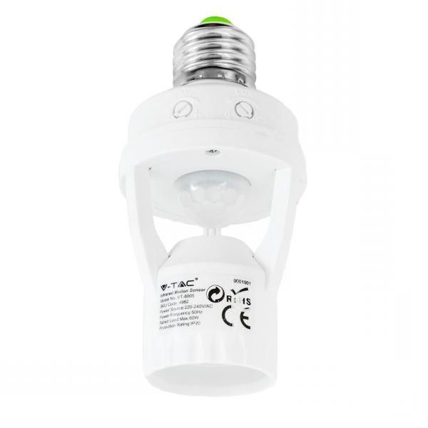 Détecteur de mouvement PIR 360° pour ampoule E27