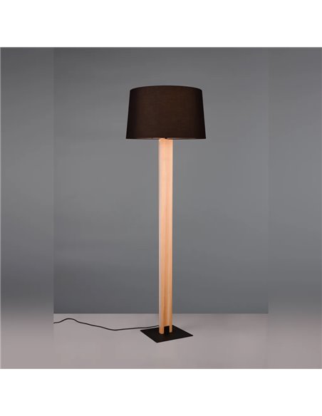 Lámpara de pie orientable RAHUL níquel mate 3xGU10 (no incl.) IP20