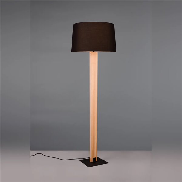 Luminária de chão ajustável RAHUL, acabamento em níquel fosco, 3 lâmpadas GU10 (não incluídas), IP20