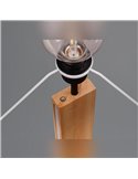Lámpara de pie orientable RAHUL níquel mate 3xGU10 (no incl.) IP20