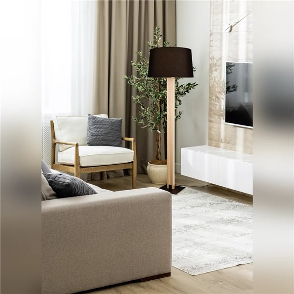 Lámpara de pie orientable RAHUL níquel mate 3xGU10 (no incl.) IP20