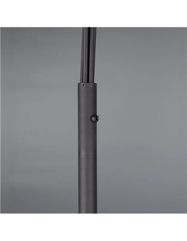 Lámpara de pie MARLEY negro 5xGU10 orientable 180 cm con interruptor IP20 (sin bombillas)