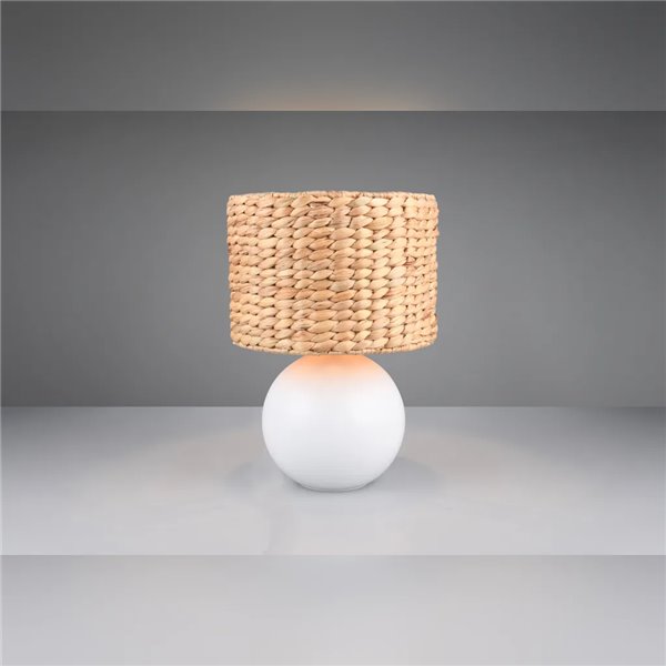 Lámpara de sobremesa VINA natural pantalla fibra E27 40W Ø20x33 cm IP20 (sin bombilla)