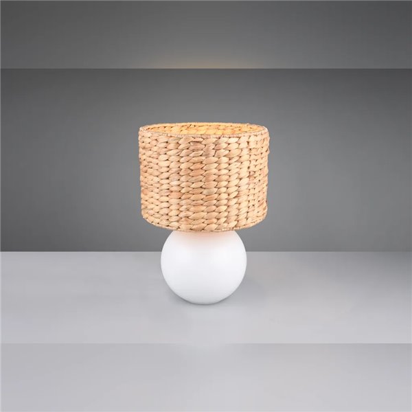 Lampe de table naturelle VINA avec abat-jour en fibre, E27 40W, Ø20x33 cm, IP20 (ampoule non incluse)