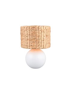 Lampe de table naturelle VINA avec abat-jour en fibre, E27 40W, Ø20x33 cm, IP20 (ampoule non incluse)