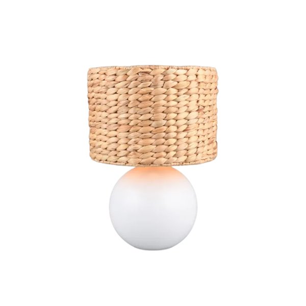 Lampe de table naturelle VINA avec abat-jour en fibre, E27 40W, Ø20x33 cm, IP20 (ampoule non incluse)
