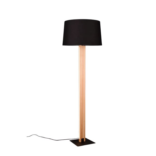 Luminária de chão ajustável RAHUL, acabamento em níquel fosco, 3 lâmpadas GU10 (não incluídas), IP20