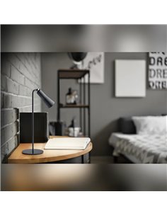 Lámpara de sobremesa MAXI negra LED 2W 200lm 3000K portátil magnética IP20 2
