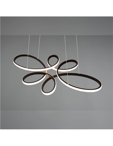 Suspension LED FLY noire 32W 3900lm 3000K dimmable Ø78 cm IP20
