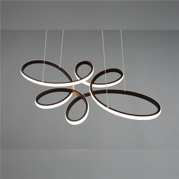 Lámpara colgante FLY negra LED 32W 3900lm 3000K regulable Ø78 cm IP20