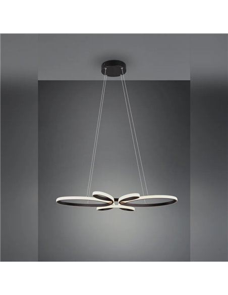 Suspension LED FLY noire 32W 3900lm 3000K dimmable Ø78 cm IP20