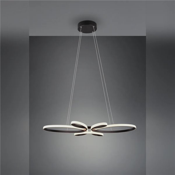 Lámpara colgante FLY negra LED 32W 3900lm 3000K regulable Ø78 cm IP20