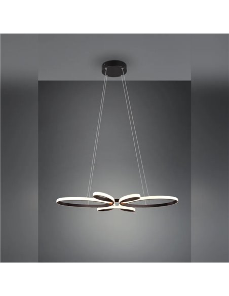 Suspension LED FLY noire 32W 3900lm 3000K dimmable Ø78 cm IP20