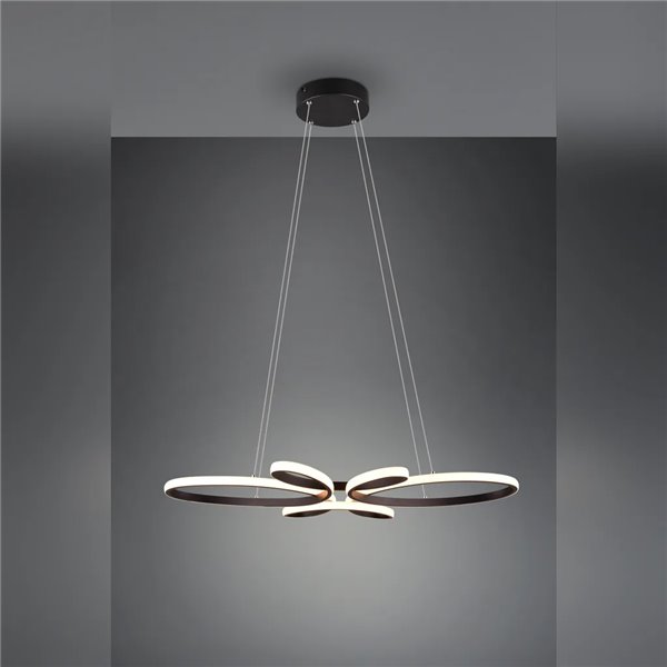 Lámpara colgante FLY negra LED 32W 3900lm 3000K regulable Ø78 cm IP20