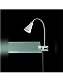 ARRAS Weiße LED-Klemmleuchte 4W 400lm 3000K Flexibel mit Schalter IP20