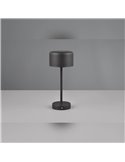 JEFF Schwarze LED-Dessertlampe 1,5 W 120 lm 3000 K Touchscreen Tragbar USB IP20