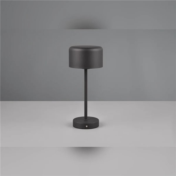 Lámpara de sobremesa JEFF negra LED 1,5W 120lm 3000K táctil portátil USB IP20
