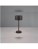 Lámpara de sobremesa JEFF negra LED 1,5W 120lm 3000K táctil portátil USB IP20