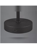 JEFF Schwarze LED-Dessertlampe 1,5 W 120 lm 3000 K Touchscreen Tragbar USB IP20