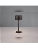 JEFF Schwarze LED-Dessertlampe 1,5 W 120 lm 3000 K Touchscreen Tragbar USB IP20