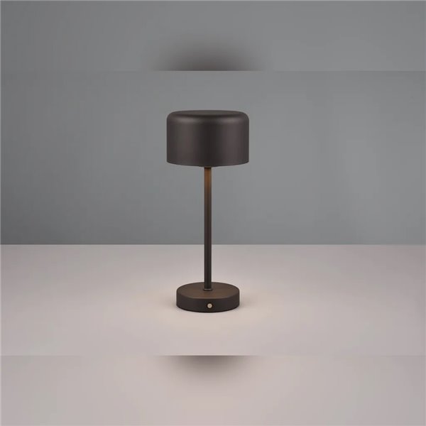 Lampe à dessert LED JEFF noire 1,5 W 120 lm 3000 K Écran tactile Portable USB IP20