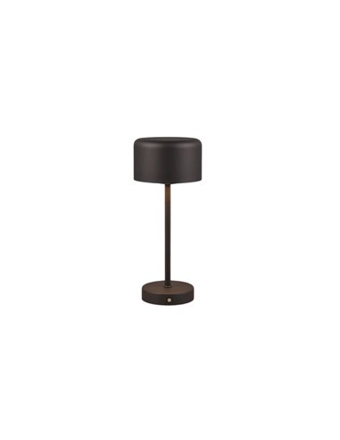 JEFF Schwarze LED-Dessertlampe 1,5 W 120 lm 3000 K Touchscreen Tragbar USB IP20