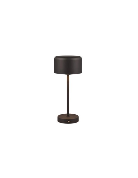 JEFF Schwarze LED-Dessertlampe 1,5 W 120 lm 3000 K Touchscreen Tragbar USB IP20