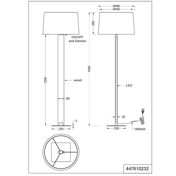 Lámpara de pie orientable RAHUL níquel mate 3xGU10 (no incl.) IP20