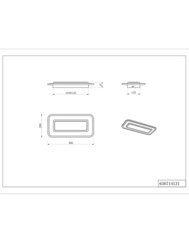 RIVA LED-Deckenleuchte, mattweiß, 14 W, Farbtemperatur 2700–6500 K, 1500 lm, dimmbar mit Fernbedienung, Schutzart IP20