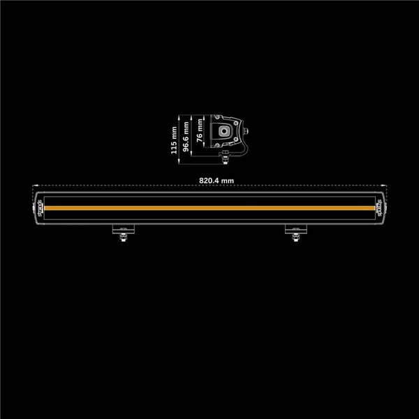 Barra LED SIBERIA XPA DR 32” gebogen ECE R149 Ref.20 weiß/gelb 19150lm 245W 9-32V IP69K