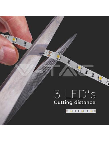 Tira LED SMD 12V 6W/m 500lm | Disponible en Blanco Cálido (3000K) y Frío (6400K) - IP20
