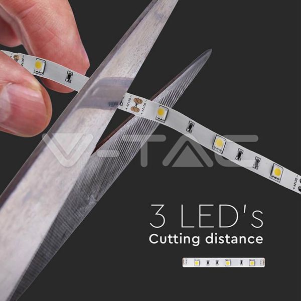 SMD-LED-Streifen 12 V 6 W/m 500 lm | Erhältlich in Warmweiß (3000 K) und Kaltweiß (6400 K) - Schutzart IP20