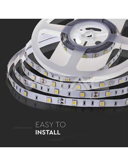 Tira LED SMD 12V 6W/m 500lm | Disponible en Blanco Cálido (3000K) y Frío (6400K) - IP20