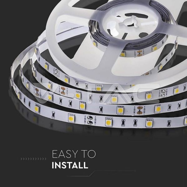 Bande LED SMD 12 V 6 W/m 500 lm | Disponible en blanc chaud (3000 K) et blanc froid (6400 K) - IP20