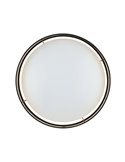 Plafonnier LED MASERLO 2, noir et or, 20 W, 3000 K, 2400 lm, Ø 380 mm