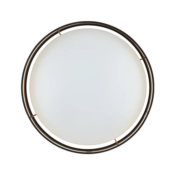 Plafón LED MASERLO 2 negro y oro 20W 3000K 2400lm Ø380mm