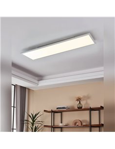 Plafón rectangular LED SALOBRENA 1 blanco 40W 4000K 4700lm 1200x300mm 2