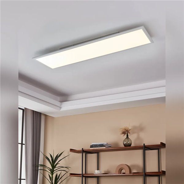 SALOBRENA 1 Luminária de Teto Retangular LED Branca 40W 4000K 4700lm 1200x300mm