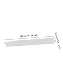 Plafón rectangular LED SALOBRENA 1 blanco 40W 4000K 4700lm 1200x300mm
