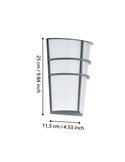 Aplique exterior BREGANZO plata LED 5W 3000K 360lm IP44 180x250mm