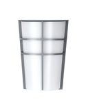 Aplique exterior BREGANZO plata LED 5W 3000K 360lm IP44 180x250mm