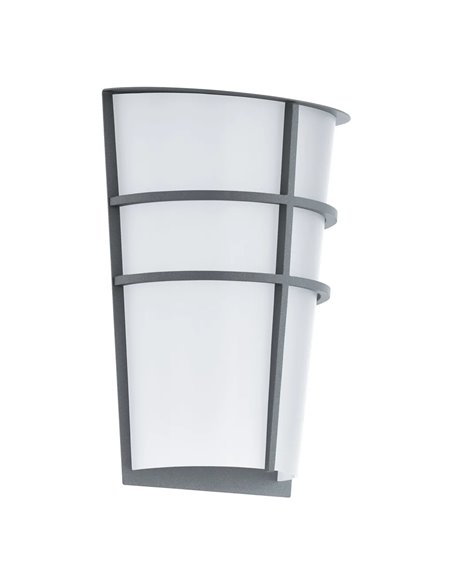 Außen-Applikation BREGANZO plata LED 5W 3000K 360lm IP44 180x250mm