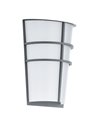 Aplique exterior BREGANZO plata LED 5W 3000K 360lm IP44 180x250mm