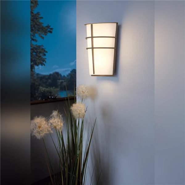 Außen-Applikation BREGANZO plata LED 5W 3000K 360lm IP44 180x250mm