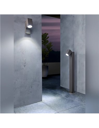 Aplique exterior SAKEDA antracita LED 5W 3000K 650lm IP44 170mm