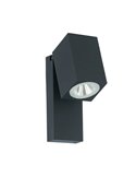 SAKEDA anthrazitfarbene LED-Außenwandleuchte 5W 3000K 650lm IP44 170mm