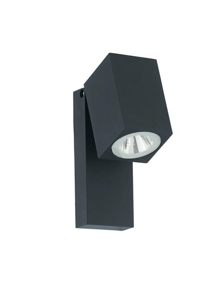 SAKEDA anthrazitfarbene LED-Außenwandleuchte 5W 3000K 650lm IP44 170mm