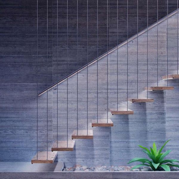 Escalera Perfil de Superficie LED Tipo X 2,02m | Diseño Extra-Slim Minimalista para Tira de 5mm o 8mm
