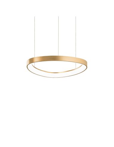 Suspension Gemini en métal doré 42 cm